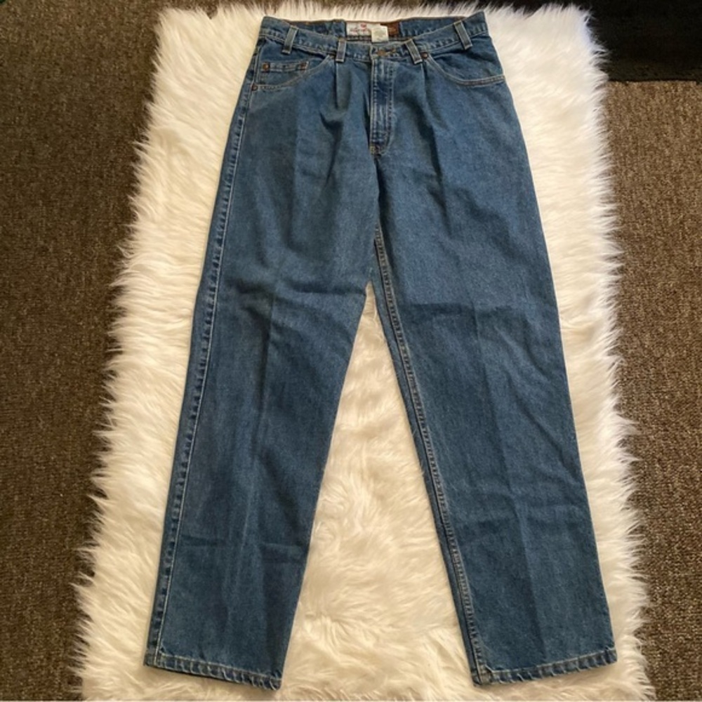 Vintage Levi’s Jeans 547 Mens 34X32 Loose‎ Fit Loose Pleated Orange Label Tab - Picture 3 of 16